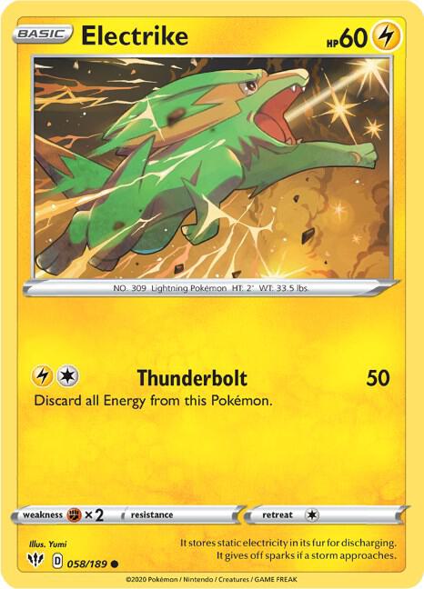 Pokemon - Darkness Ablaze - Electrike - 058/189