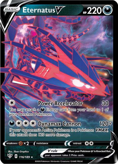 Pokemon - Darkness Ablaze - Eternatus V - 116/189 - Holofoil