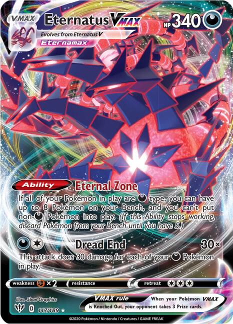 Pokemon - Darkness Ablaze - Eternatus VMAX - 117/189 - Holofoil