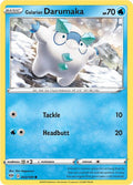 Galarian Darumaka 043/189 Reverse Holofoil — Darkness Ablaze Pokémon card