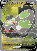 Galarian Stunfisk V 184/189 Holofoil — Darkness Ablaze Pokémon card