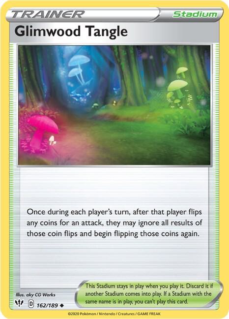 Glimwood Tangle 162/189 — Darkness Ablaze Pokémon card