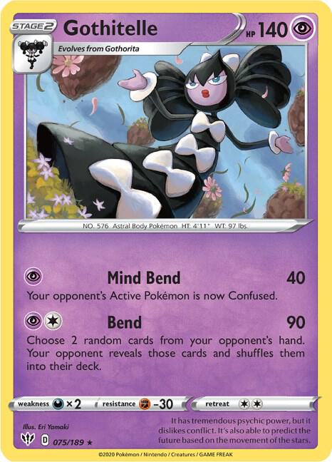 Gothitelle 075/189 — Darkness Ablaze Pokémon card