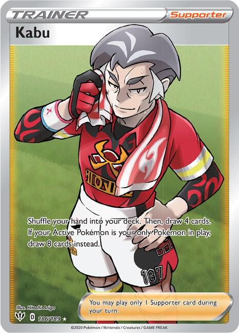 Kabu 186/189 Holofoil — Darkness Ablaze Pokémon card