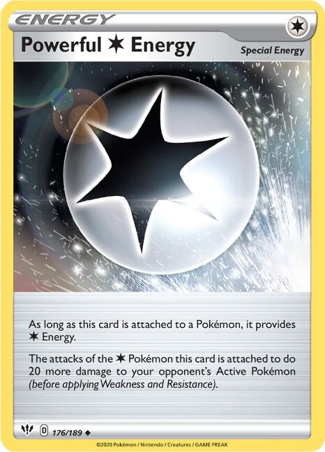 Pokemon - Darkness Ablaze - Powerful Colorless Energy - 176/189 - Reverse Holofoil
