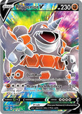 Rhyperior V 181/189 Holofoil — Darkness Ablaze Pokémon card