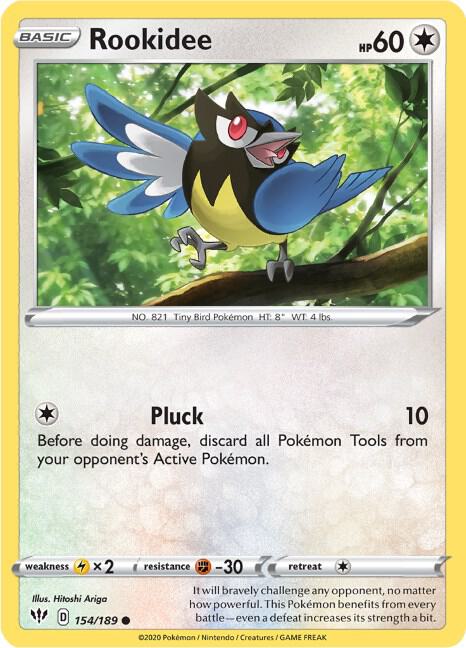 Rookidee 154/189 — Darkness Ablaze Pokémon card