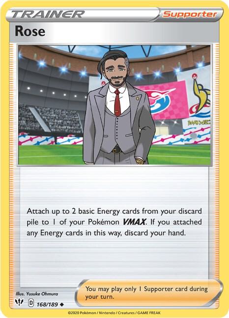 Rose 168/189 Reverse Holofoil — Darkness Ablaze Pokémon card