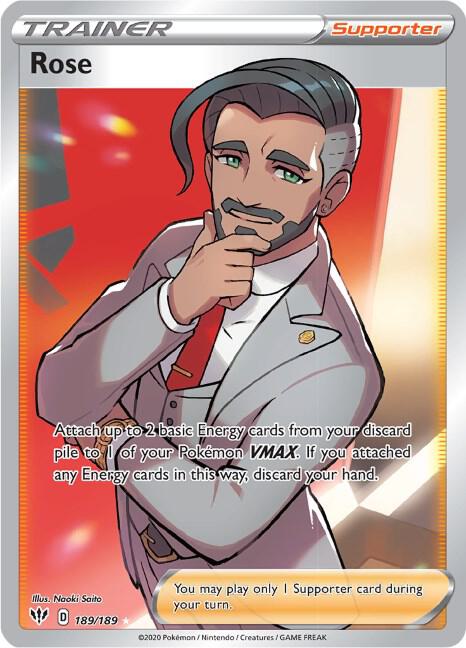 Rose 189/189 Holofoil — Darkness Ablaze Pokémon card