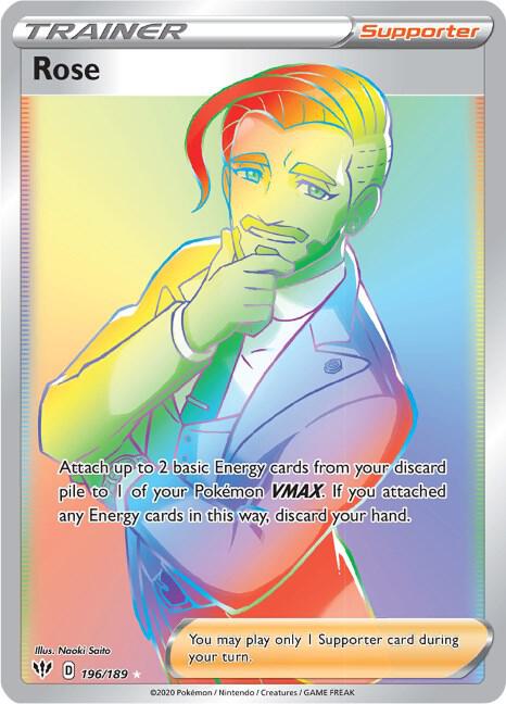 Rose 196/189 Holofoil — Darkness Ablaze Pokémon card