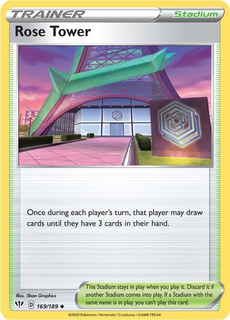 Rose Tower 169/189 — Darkness Ablaze Pokémon card