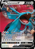 Salamence V 143/189 Holofoil — Darkness Ablaze Pokémon card