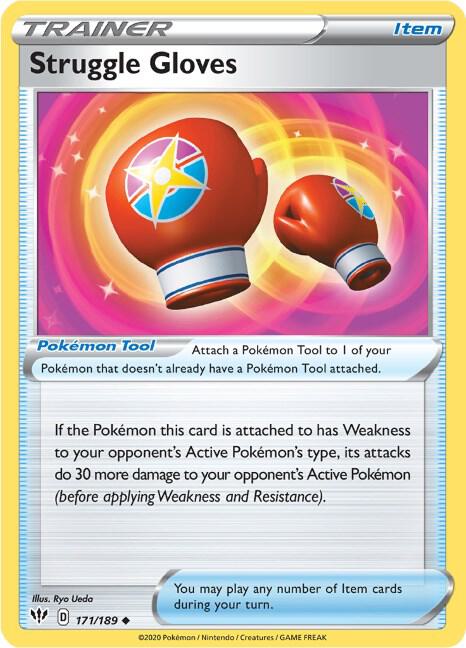 Struggle Gloves 171/189, Darkness Ablaze Pokémon card