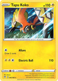 Tapu Koko 061/189 Reverse Holofoil, Darkness Ablaze Pokémon card