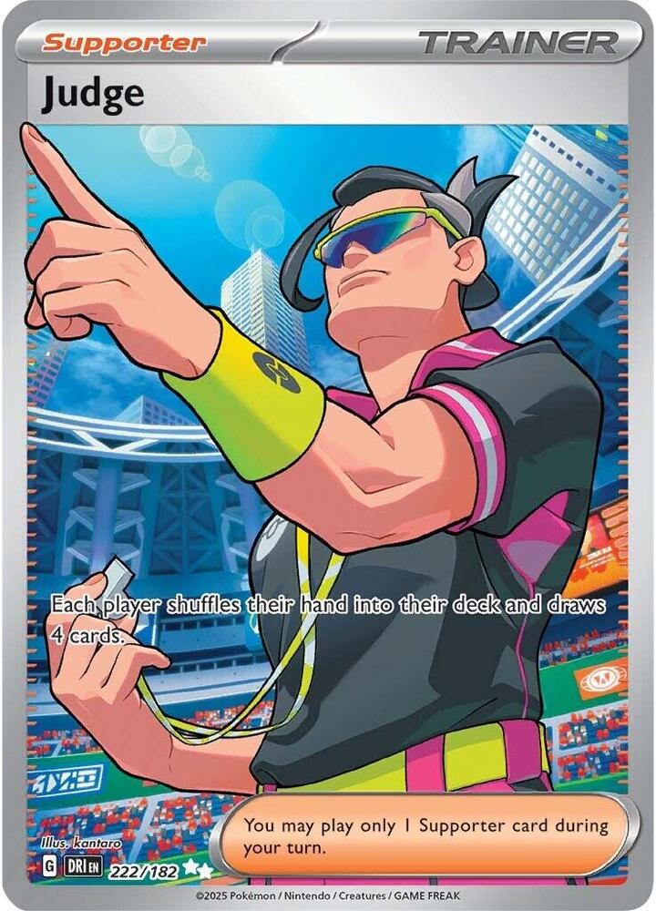 Judge 222/182 Holofoil, Destined Rivals Pokémon card