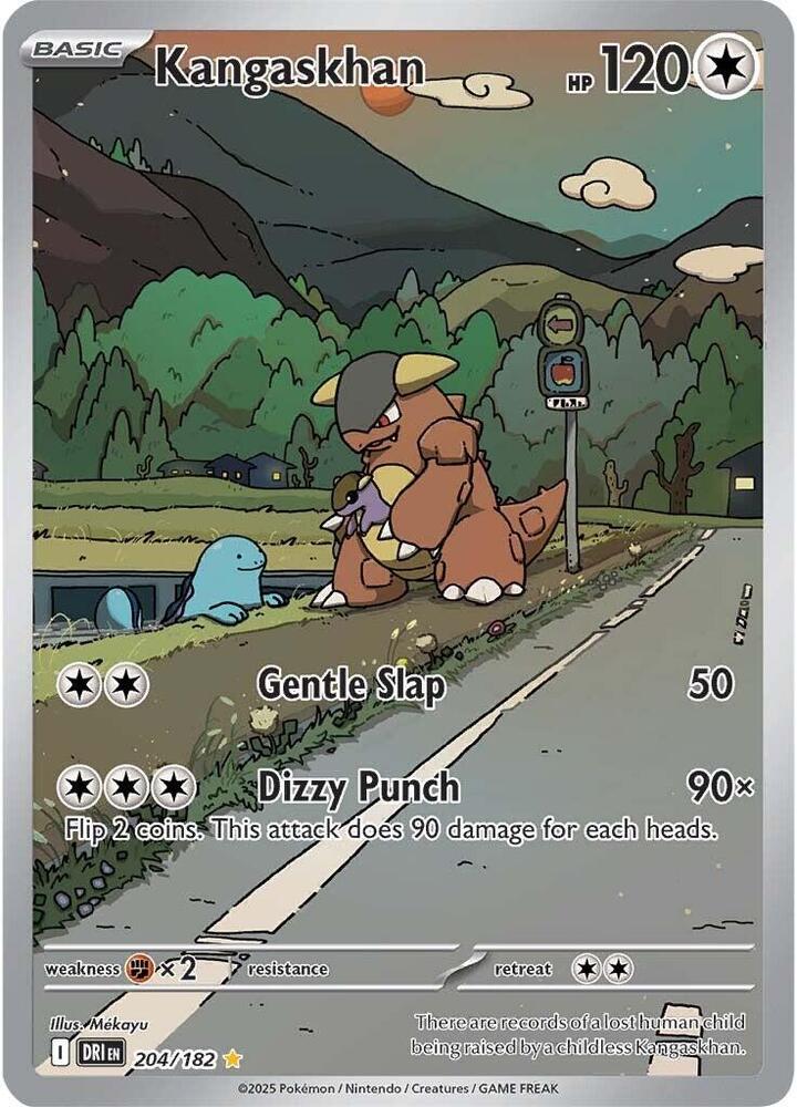 Kangaskhan 204/182 Holofoil, Destined Rivals Pokémon card