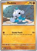 Meditite 099/182, Destined Rivals Pokémon card