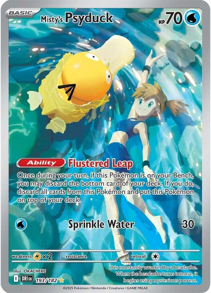 Pokemon - Destined Rivals - Misty's Psyduck - 193/182 - Holofoil