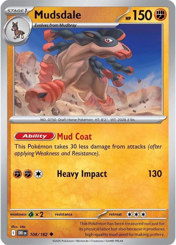 Pokemon - Destined Rivals - Mudsdale - 108/182