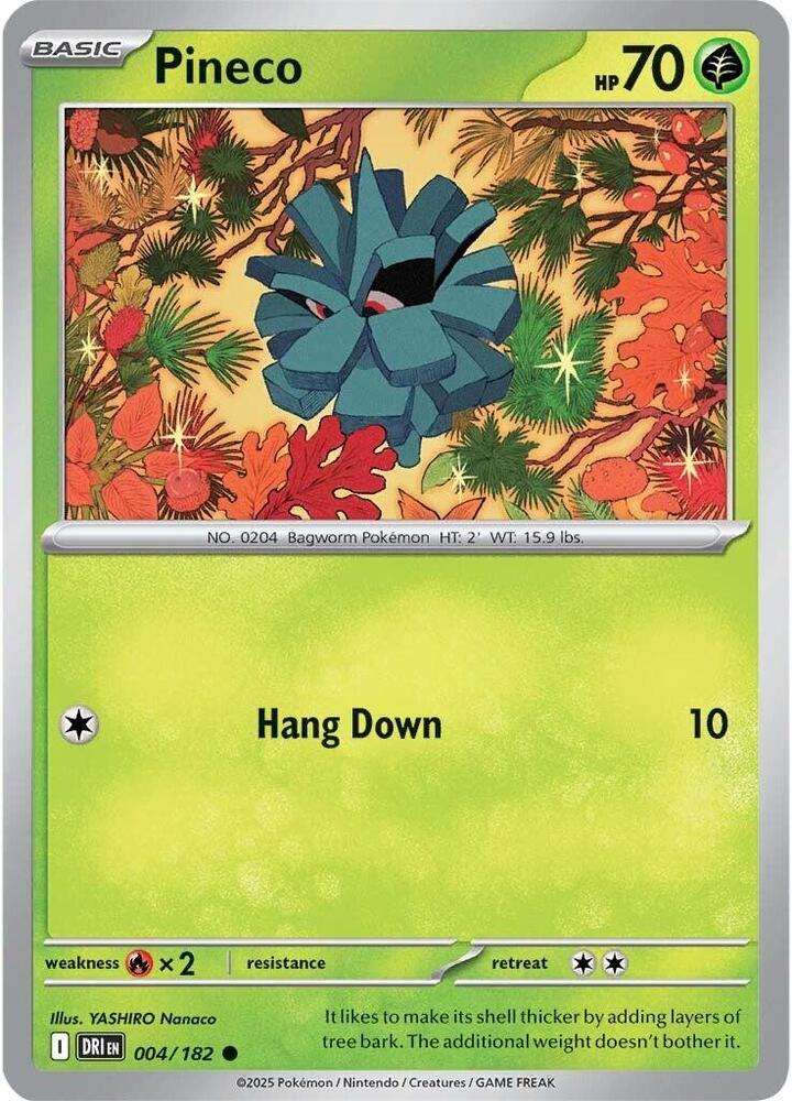 Pineco 004/182, Destined Rivals Pokémon card