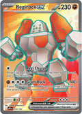 Regirock ex 214/182 Holofoil, Destined Rivals Pokémon card