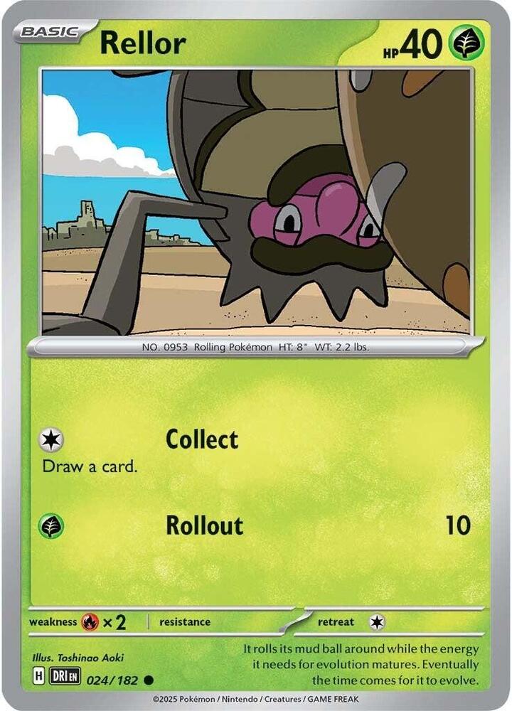 Rellor 024/182, Destined Rivals Pokémon card