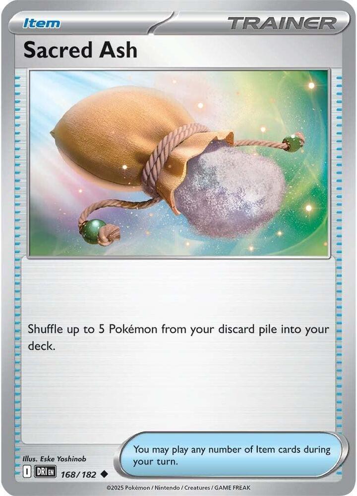 Sacred Ash 168/182 Reverse Holofoil, Destined Rivals Pokémon card