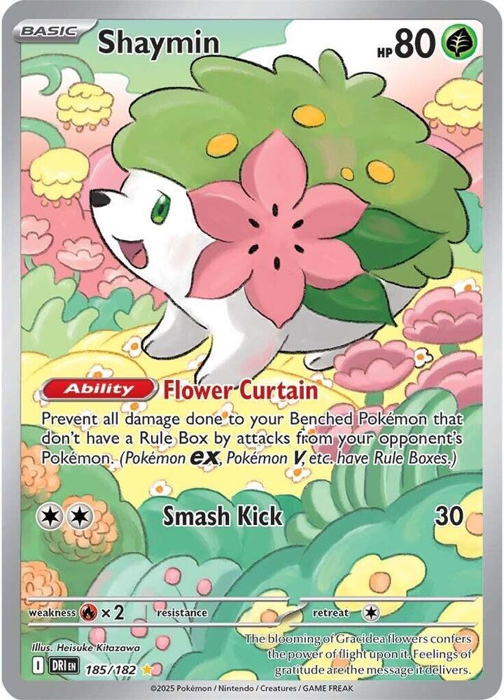 Pokemon - Destined Rivals - Shaymin - 185/182 - Holofoil