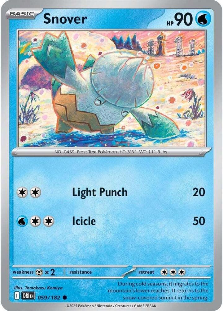 Snover 059/182, Destined Rivals Pokémon card