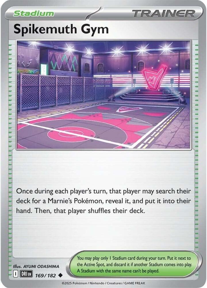 Spikemuth Gym 169/182, Destined Rivals Pokémon card