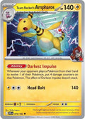 Team Rocket's Ampharos 074/182 Reverse Holofoil, Destined Rivals Pokémon card