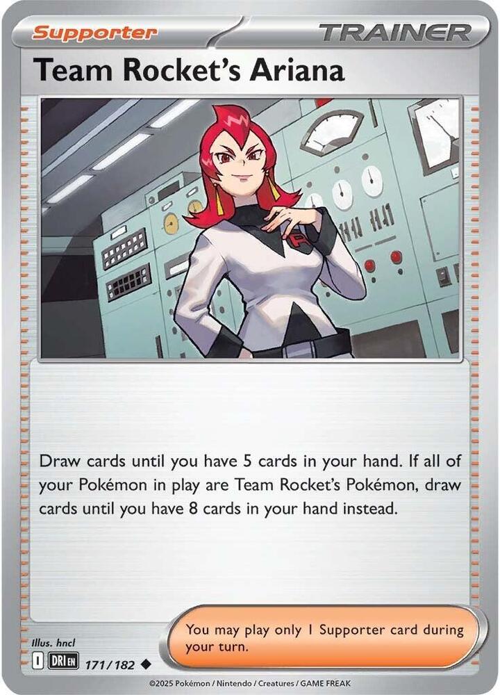 Team Rocket's Ariana 171/182, Destined Rivals Pokémon card