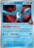 Team Rocket's Articuno 051/182 Reverse Holofoil, Destined Rivals Pokémon card