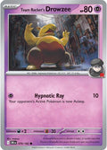 Team Rocket's Drowzee 079/182 Reverse Holofoil, Destined Rivals Pokémon card