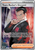 Team Rocket's Giovanni 225/182 Holofoil, Destined Rivals Pokémon card