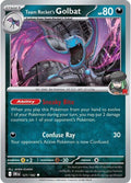 Team Rocket's Golbat 121/182 Reverse Holofoil, Destined Rivals Pokémon card
