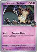 Team Rocket's Mimikyu 087/182, Destined Rivals Pokémon card