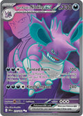 Team Rocket's Nidoking ex 216/182 Holofoil, Destined Rivals Pokémon card