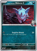 Team Rocket's Nidoran♀ 114/182 Reverse Holofoil, Destined Rivals Pokémon card