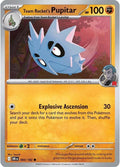 Team Rocket's Pupitar 095/182 Reverse Holofoil, Destined Rivals Pokémon card