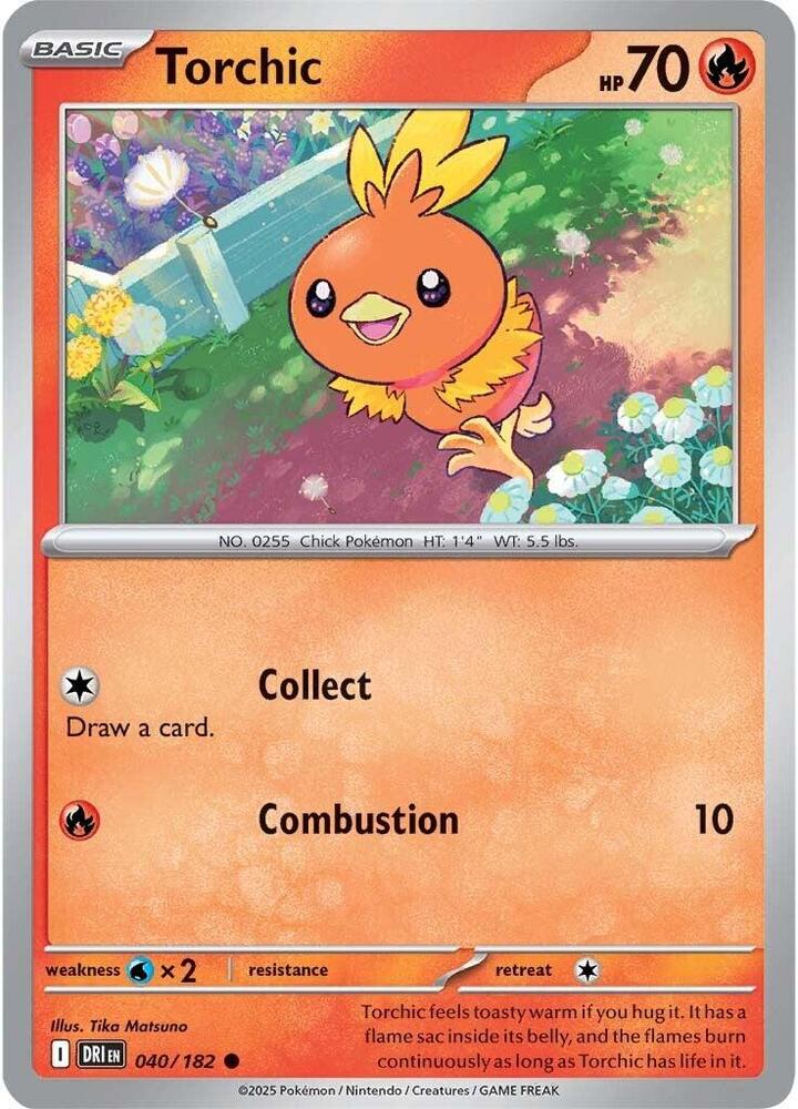 Torchic 040/182, Destined Rivals Pokémon card