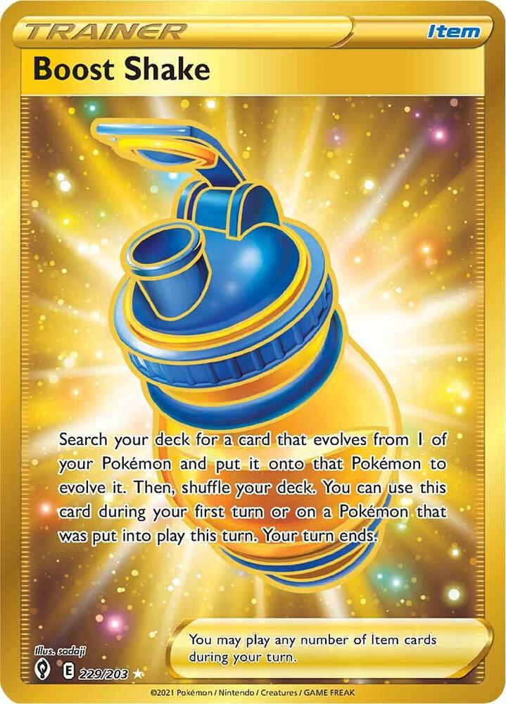 Boost Shake 229/203 Holofoil — Evolving Skies Pokémon card