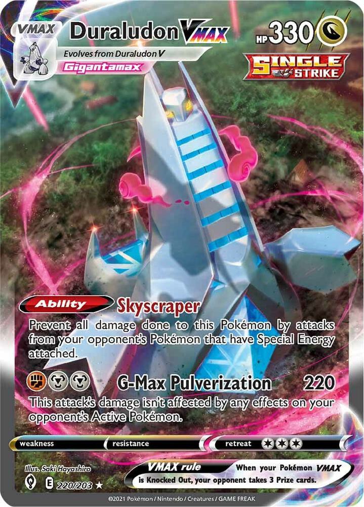 Duraludon VMAX 220/203 Holofoil — Evolving Skies Pokémon card