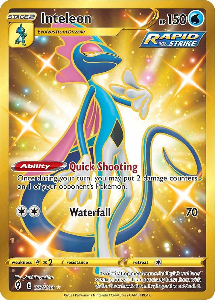 Pokemon - Evolving Skies - Inteleon - 227/203 - Holofoil