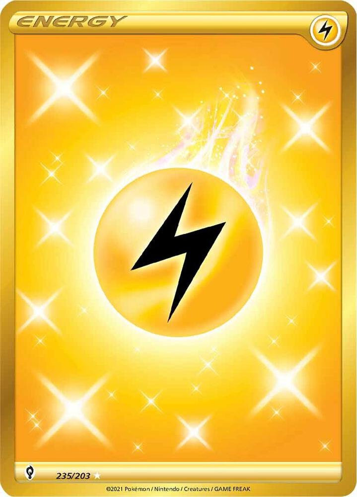 Lightning Energy 235/203 Holofoil — Evolving Skies Pokémon card