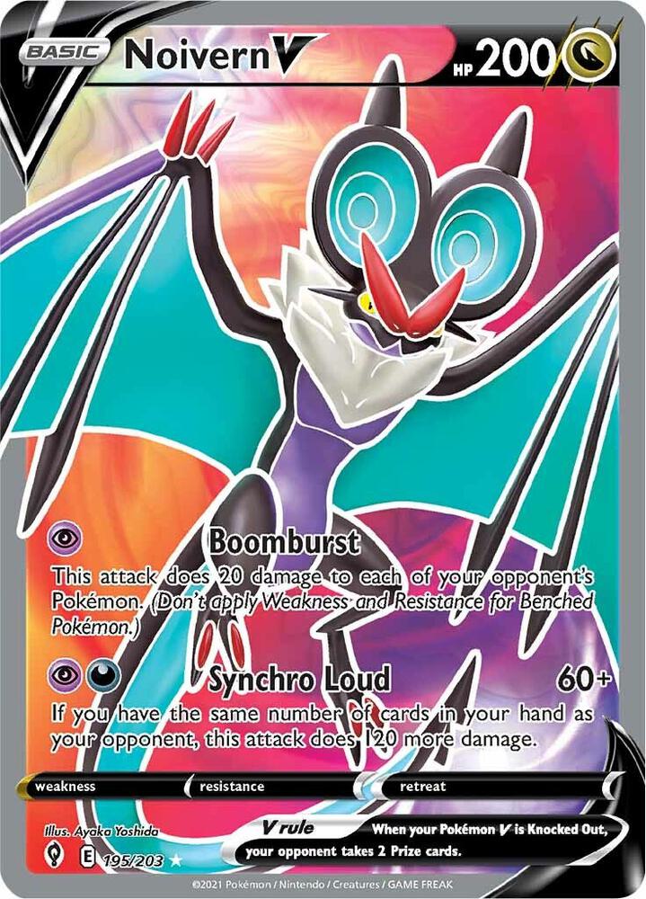 Noivern V 195/203 Holofoil — Evolving Skies Pokémon card
