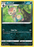 Nuzleaf 096/203 Reverse Holofoil — Evolving Skies Pokémon card