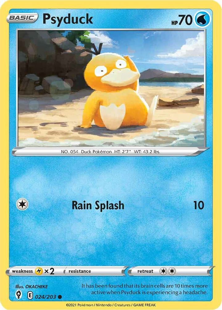 Psyduck 024/203 — Evolving Skies Pokémon card