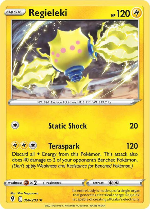 Pokemon - Evolving Skies - Regieleki - 060/203 - Reverse Holofoil