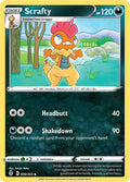 Scrafty 099/203, Evolving Skies Pokémon card